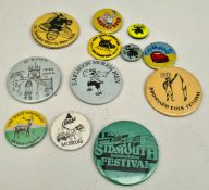 Parcel of 12 Assorted Tin Badges 25mm to 55mm diameter Parcel of 12 Assorted Tin Badges 25mm to 55mm