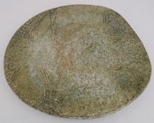 Studio Pottery Charger Signed on Rear Dated 1993 Studio Pottery Charger Signed on Rear Dated 1993.