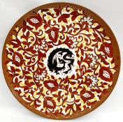 Vintage San Paulo Zappi Charger With Central Dragon 12 inch Diameter Vintage San Paulo Zappi Charger