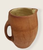 Antique Terracotta Brannam Barum Ware Barnstable Pottery Jug c1940's Antique Terracotta Brannam