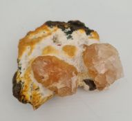 Collectable Rocks and Minerals Orange Heulandite Collectable Rocks and Minerals Orange Heulandite.