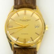IWC / Schaffhausen - Gentlmen's Yellow gold Wrist Watch