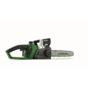 (11C) 2x Powerbase Items. 1x 35cm 40V Cordless Chainsaw RRP £179 (With 2x Battery & 1x Dual Charger