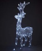 (11F) 16x Christmas Items. To Include 1x Reindeer Spun Acrylic Silhouette. 1x Reindeer LED Spun Acr