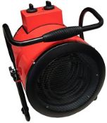 (4B) 2x Stylec Industrial Fan Heater 3000W