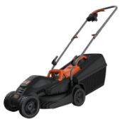 (4P) 9x Black & Decker 32cm 1000W Corded Lawnmower With 3x Complete Grass Box.