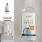 1000 bottles 125ml hand sanitizer gels