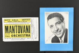 MANTOVANI (1905-1980) Original signature
