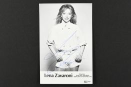 LENA ZAVARONI (1963-1999) Original signature