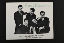 BILLY J KRAMER Original signature