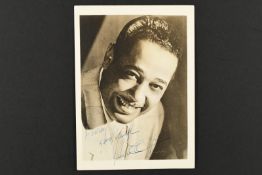 DUKE ELLINGTON (1914-1974) Original signature