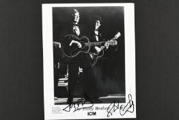EVERLY BROTHERS Original signatures