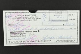LINDA RONSTADT Original signature