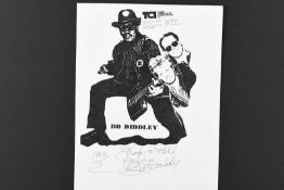 BO DIDDLEY Original signature