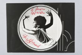 SHIRLEY BASSEY Original signature