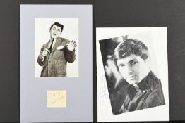 GENE PITNEY, PAUL ANKA & LEN BARRY Original signatures