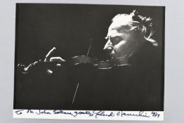 YEHUDI MENUHIN (1916-1999) Original signature