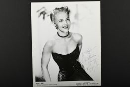 PEGGY LEE (1920-2002) Original signature