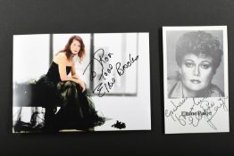 ELAINE PAIGE & ELKIE BROOKS Original signatures