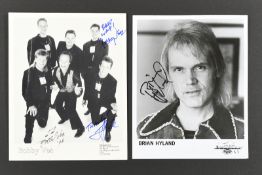 BOBBY VEE & BRIAN HYLAND Original signatures