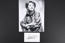 JOAN FONTAINE Original signature
