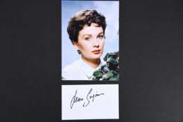JEAN SIMMONS Original signature