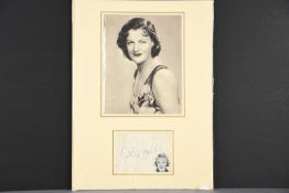 GRACIE FIELDS Original signature