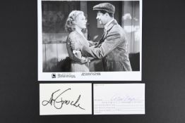 ALICE FAYE & DON AMECHE Original signatures