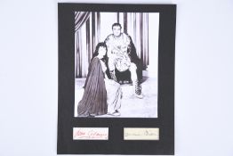 LAURENCE OLIVIER & JEAN SIMMONS Original signatures