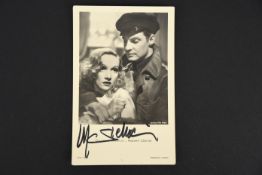 MARLENE DIETRICH Original signature