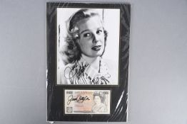 JUNE ALLYSON Original signature