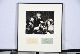 ELIZABETH TAYLOR & RICHARD BURTON Original signatures