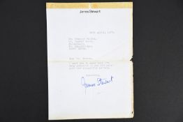 JAMES STEWART Original signature