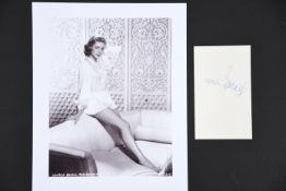 LAUREN BACALL Original signature
