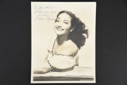 DOROTHY LAMOUR Original signature