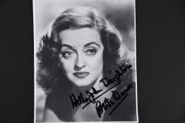 BETTE DAVIS Original signature
