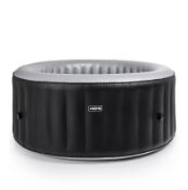 (P3) 1x Atlantic 4 Seater Black Spa. SKU: 598608. RRP £455.00. 165cm x 70cm. (2 Boxes In Lot)
