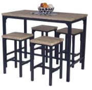(P9) 1x Nina Dining Nest. SKU: 574291. RRP £200.00. (H)60 x (W)35 x (D)35cm. (2 Boxes In Lot).