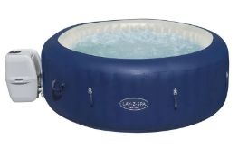 (P2) 1x Lay-Z-Spa New York 4-6 Person Portable Spa RRP £600. Contents Appear Clean, Possibly Unused