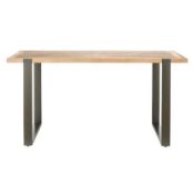 (P9) 1x Morgan Dining Table. SKU: 607673. RRP £395.00. 160x80x76cm.