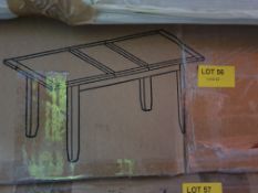 (P6) Dibley Extendable Dining Table Box 1 Of 2 Only. SKU: 588982. RRP £350.00 When Complete. (H)78