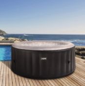 (P1) Atlantic 4 Seater Black Spa. SKU: 598608. RRP £455.00. 165cm x 70cm. Contents Appears Brand Ne