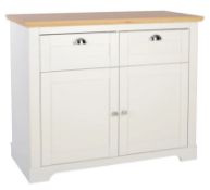 (P19) 1x Diva Compact Sideboard – Ivory. SKU: 575820. RRP £200. (L)100.5 x (W)44.8 x (H)83cm