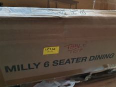 (P6) House Beautiful Milly 6 Seater Dining Table. Table Top Only - Box 2 Of 2. SKU: 588938. RRP £3