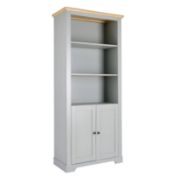 (P13) 1x Divine Bookcase – Grey. SKU: 585067. RRP £175.00. (H)180 x (W)79 x (D)39cm.