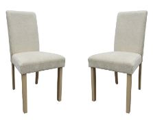 (P12) Diva Dining Chair - Set of 2 – Ivory. SKU: 575824. RRP £160.00. (W)44.5 x (D)54.5 x (H)96cm
