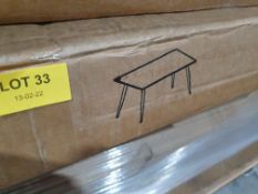 (P9) 1x Illona Dining Table (Box 1 of 2 – Table Top Only) SKU: 591258. RRP £280.00 When Complete.