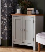 (P19) 1x Norbury Petite Cabinet – Grey. SKU: 599514. RRP £150.00. (H)750 x (W)700 x (D)330mm.