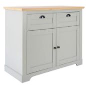 (P7) 1x Divine Compact Sideboard – Grey. SKU: 585071. RRP £200.00. (H)83 x (D)45 x (W)101cm.
