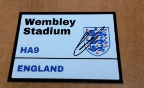 Harry Kane Signed England Wembley Stadium Plaque